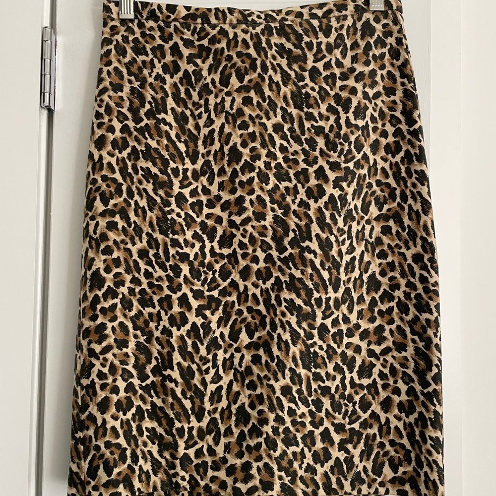 J Crew No. 2 Pencil Skirt in leopard